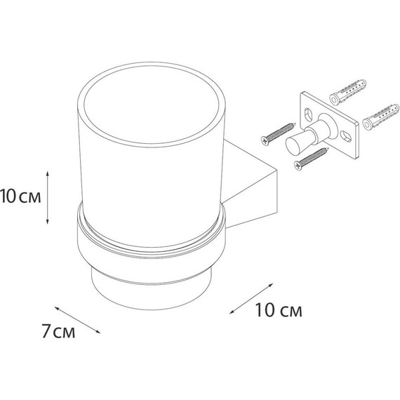 Стакан для зубных щеток Fixsen Trend FX-97806, чёрный матовый - 3 Стакан для зубных щеток Fixsen Trend FX-97806, чёрный матовый фото 3