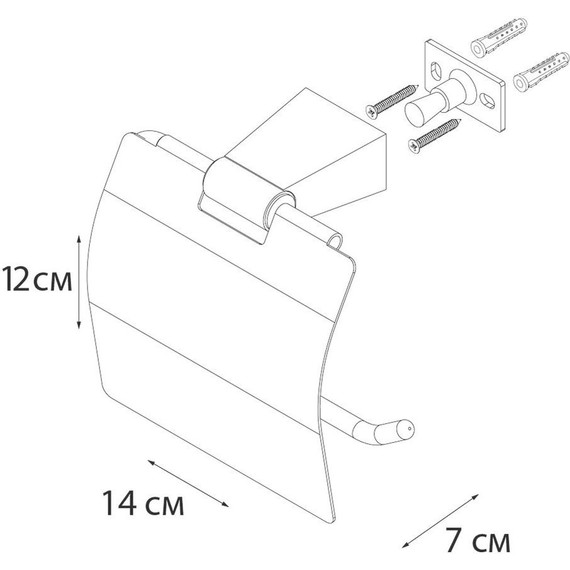 Держатель для туалетной бумаги Fixsen Trend FX-97810, цвет чёрный матовый - 4 Держатель для туалетной бумаги Fixsen Trend FX-97810, цвет чёрный матовый фото 4