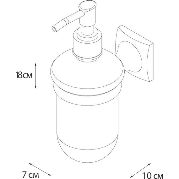 Дозатор для жидкого мыла Fixsen Ocean GR-2012 - 3 Дозатор для жидкого мыла Fixsen Ocean GR-2012 фото 3