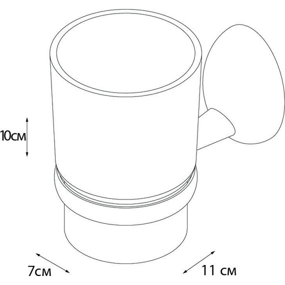 Стакан для зубных щеток Fixsen Briz GR-3006 - 3 Стакан для зубных щеток Fixsen Briz GR-3006 фото 3