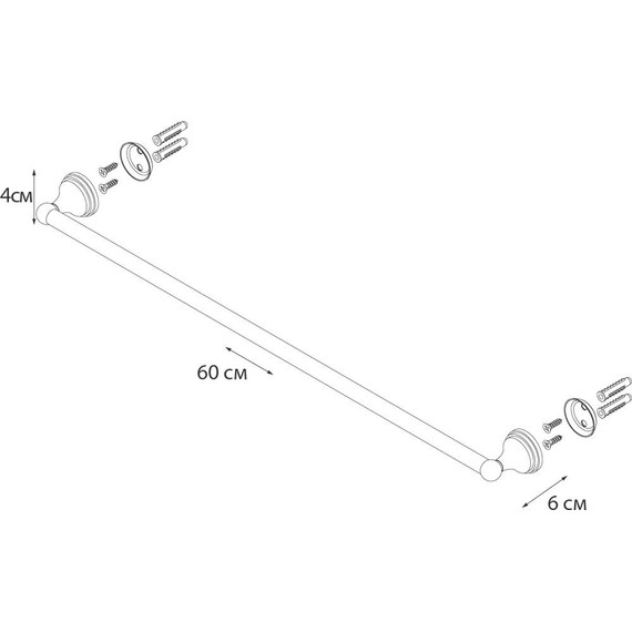 Полотенцедержатель Fixsen Laguna GR-7801 - 3 Полотенцедержатель Fixsen Laguna GR-7801 фото 3