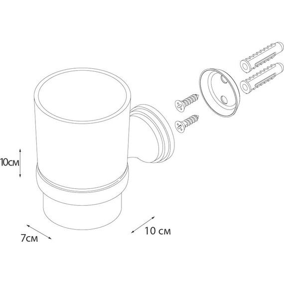 Стакан для зубных щеток Fixsen Laguna GR-7806 - 3 Стакан для зубных щеток Fixsen Laguna GR-7806 фото 3