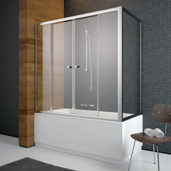 Шторка для ванны Radaway Vesta DWD+S 180x80 см, хром/прозрачное фото 