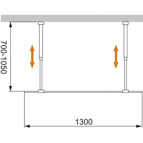 Душевая перегородка Cezares Liberta L-2 130 см (телескопические кронштейны, стекло 8 мм), черный/прозрачное фото 5