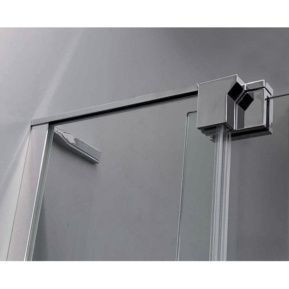 Душевое ограждение Cezares Slider A-2 (80-90)x(80-90) см (стекло 8 мм), хром/прозрачное - 5 Душевое ограждение Cezares Slider A-2 (80-90)x(80-90) см (стекло 8 мм), хром/прозрачное фото 5