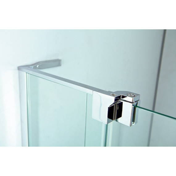 Душевое ограждение Cezares Slider A-2 (90-100)x(90-100) см (стекло 8 мм), хром/прозрачное фото 4