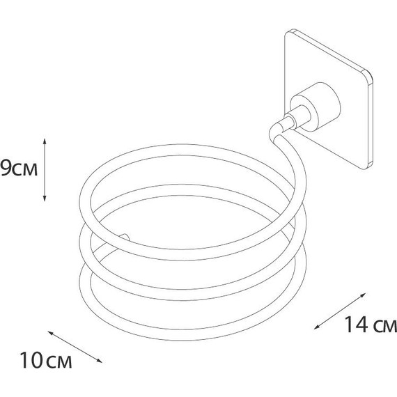 Держатель для фена Fixsen Square FX-93119 фото 4