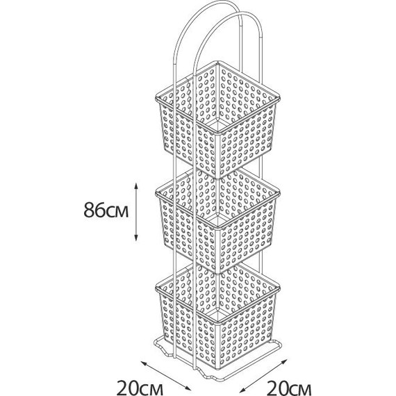 Полка Fixsen Grampus GR-810-3, цвет белый фото 3