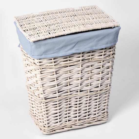 Корзина для белья WasserKraft Lippe 43 см WB-450-M, цвет белый - 2 Корзина для белья WasserKraft Lippe 43 см WB-450-M, цвет белый фото 2