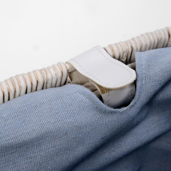 Корзина для белья WasserKraft Lippe 43 см WB-450-M, цвет белый - 7 Корзина для белья WasserKraft Lippe 43 см WB-450-M, цвет белый фото 7