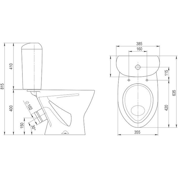 Унитаз-компакт Santeri Версия Комфорт 1.P403.3.S00.00B.F с крышкой полипропилен - 8 Унитаз-компакт Santeri Версия Комфорт 1.P403.3.S00.00B.F с крышкой полипропилен фото 8
