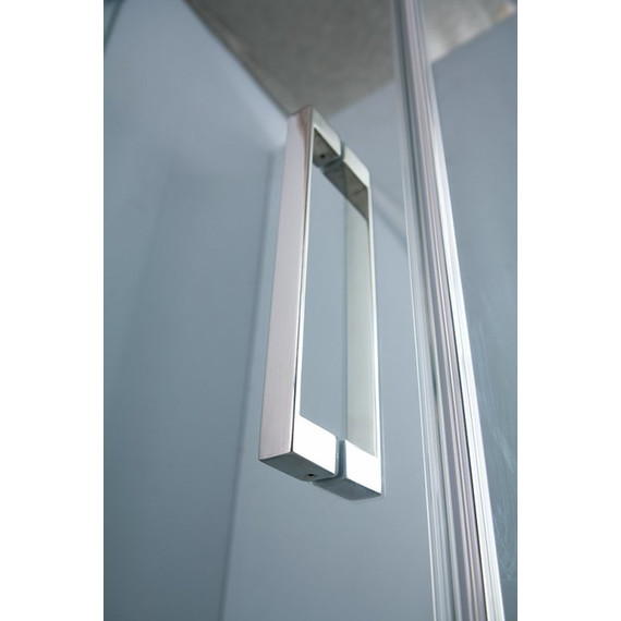 Душевое ограждение Cezares Slider AH-1 70-80x80 см (стекло 8 мм), хром/прозрачное - 2 Душевое ограждение Cezares Slider AH-1 70-80x80 см (стекло 8 мм), хром/прозрачное фото 2