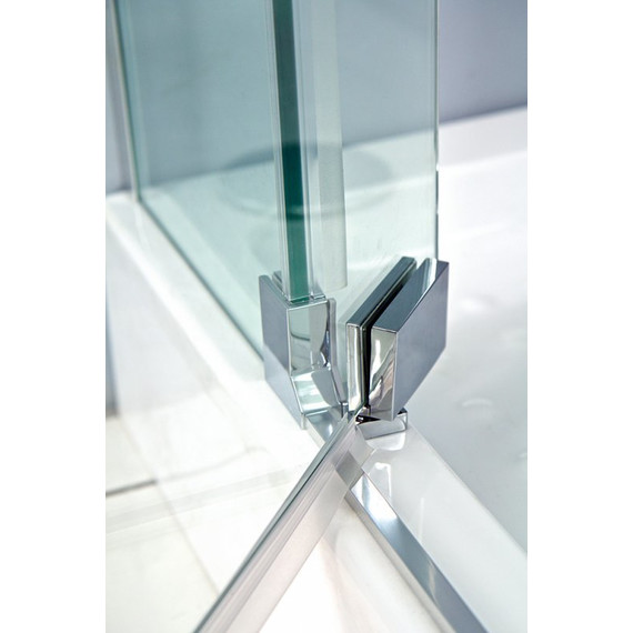 Душевое ограждение Cezares Slider AH-1 70-80x80 см (стекло 8 мм), хром/прозрачное - 4 Душевое ограждение Cezares Slider AH-1 70-80x80 см (стекло 8 мм), хром/прозрачное фото 4