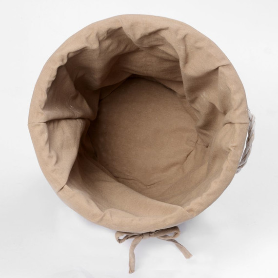 Корзина для белья WasserKraft Aller 36 см WB-106-M, цвет белый - 6 Корзина для белья WasserKraft Aller 36 см WB-106-M, цвет белый фото 6