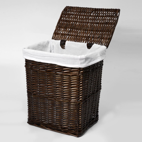 Корзина для белья WasserKraft Isar 41 см WB-130-M, цвет тёмно-коричневый - 4 Корзина для белья WasserKraft Isar 41 см WB-130-M, цвет тёмно-коричневый фото 4