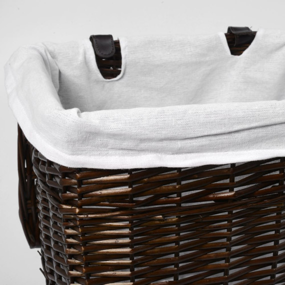 Корзина для белья WasserKraft Isar 41 см WB-130-M, цвет тёмно-коричневый - 5 Корзина для белья WasserKraft Isar 41 см WB-130-M, цвет тёмно-коричневый фото 5