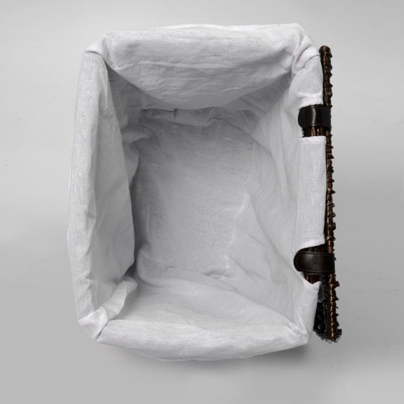 Корзина для белья WasserKraft Isar 41 см WB-130-M, цвет тёмно-коричневый - 8 Корзина для белья WasserKraft Isar 41 см WB-130-M, цвет тёмно-коричневый фото 8