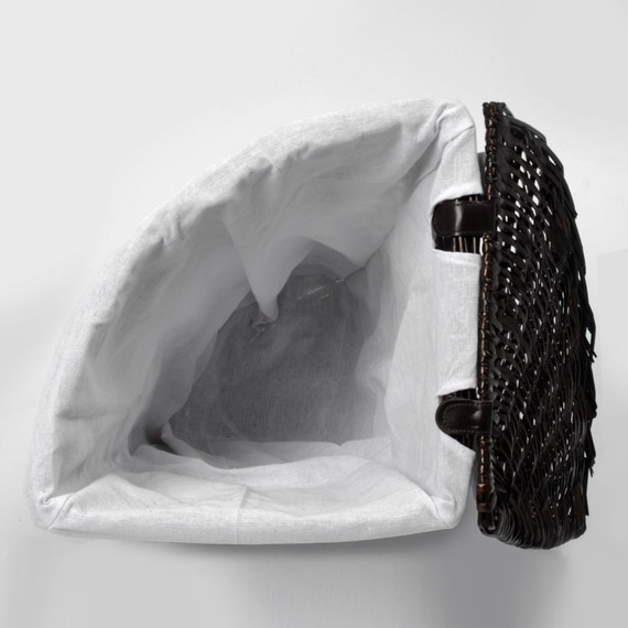 Корзина для белья WasserKraft Salm 41 см WB-270-L, цвет тёмно-коричневый фото 6