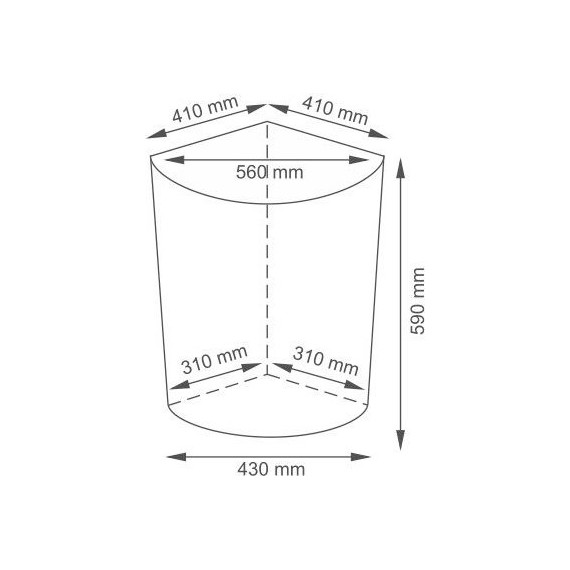 Корзина для белья WasserKraft Salm 41 см WB-270-L, цвет тёмно-коричневый фото 9