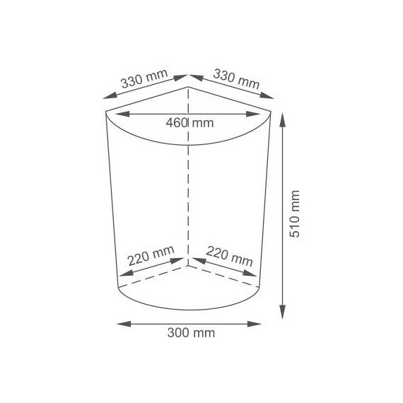 Корзина для белья WasserKraft Salm 33 см WB-270-M, цвет тёмно-коричневый фото 9