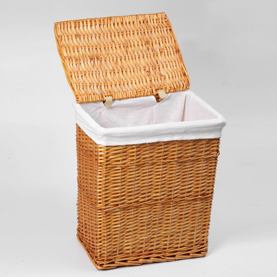 Корзина для белья WasserKraft Ammer 46 см WB-370-L, цвет светло-коричневый - 3 Корзина для белья WasserKraft Ammer 46 см WB-370-L, цвет светло-коричневый фото 3