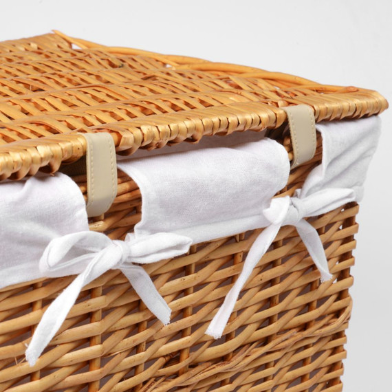 Корзина для белья WasserKraft Ammer 46 см WB-370-L, цвет светло-коричневый - 4 Корзина для белья WasserKraft Ammer 46 см WB-370-L, цвет светло-коричневый фото 4