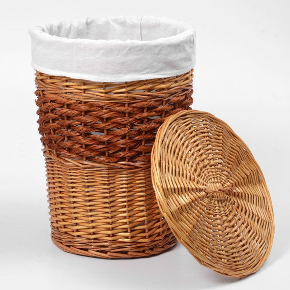 Корзина для белья WasserKraft Main 37 см WB-410-M, цвет светло-коричневый - 3 Корзина для белья WasserKraft Main 37 см WB-410-M, цвет светло-коричневый фото 3