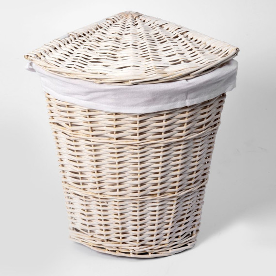 Корзина для белья WasserKraft Vils 39 см WB-560-L, цвет белый - 2 Корзина для белья WasserKraft Vils 39 см WB-560-L, цвет белый фото 2