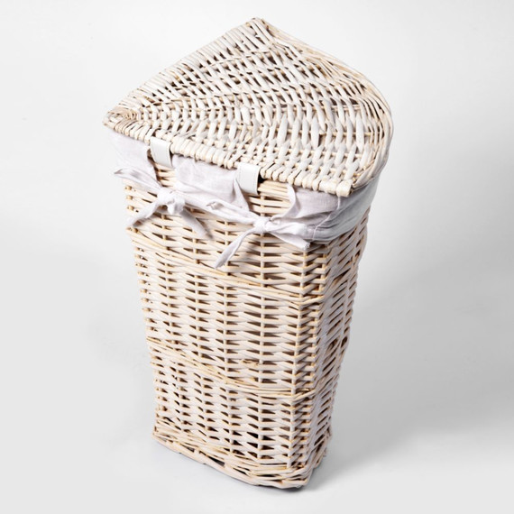 Корзина для белья WasserKraft Vils 39 см WB-560-L, цвет белый - 3 Корзина для белья WasserKraft Vils 39 см WB-560-L, цвет белый фото 3