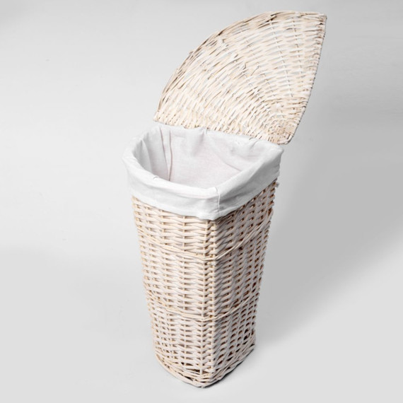 Корзина для белья WasserKraft Vils 39 см WB-560-L, цвет белый - 4 Корзина для белья WasserKraft Vils 39 см WB-560-L, цвет белый фото 4