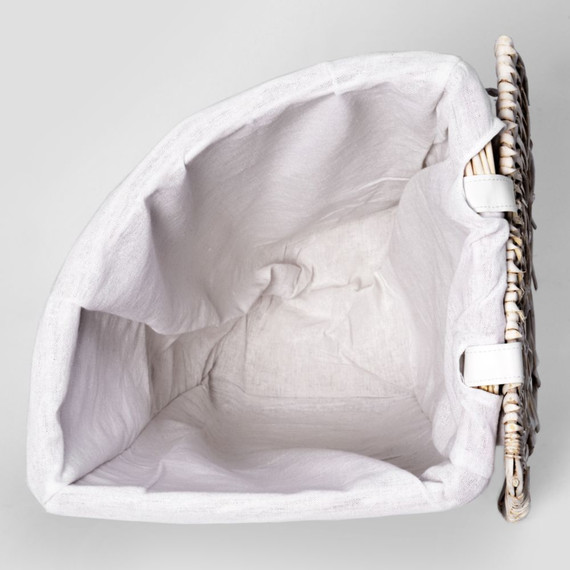 Корзина для белья WasserKraft Vils 32 см WB-560-M, цвет белый - 7 Корзина для белья WasserKraft Vils 32 см WB-560-M, цвет белый фото 7