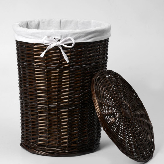 Корзина для белья WasserKraft Elbe 45 см WB-740-L, цвет тёмно-коричневый - 3 Корзина для белья WasserKraft Elbe 45 см WB-740-L, цвет тёмно-коричневый фото 3