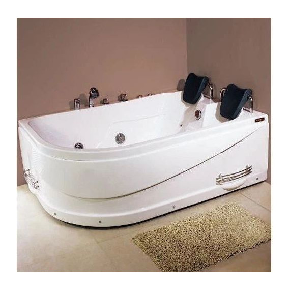 Ванна акриловая Loranto с подголовниками и смесителем CS-806 R 170х116 см (Без гидромассажа) фото 2