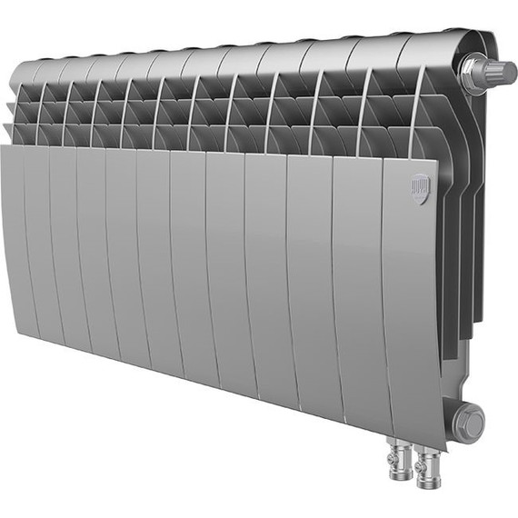 Радиатор Royal Thermo BiLiner 350 VD Silver Satin 960х430 мм (12 секций) фото 