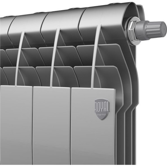 Радиатор Royal Thermo BiLiner 350 VD Silver Satin 960х430 мм (12 секций) фото 2