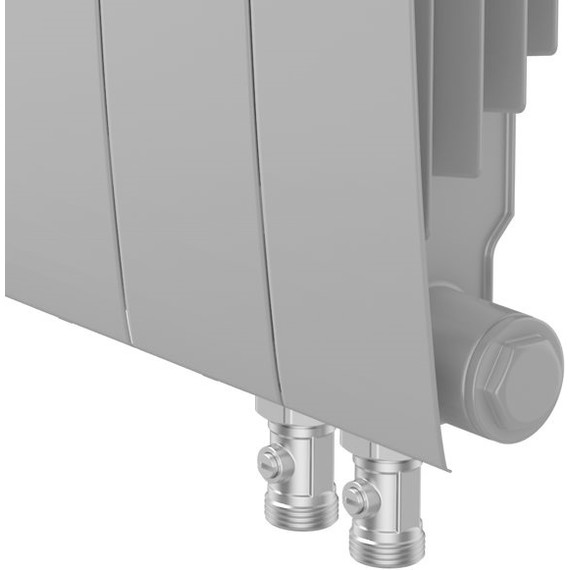 Радиатор Royal Thermo BiLiner 350 VD Silver Satin 800х430 мм (10 секций) фото 3