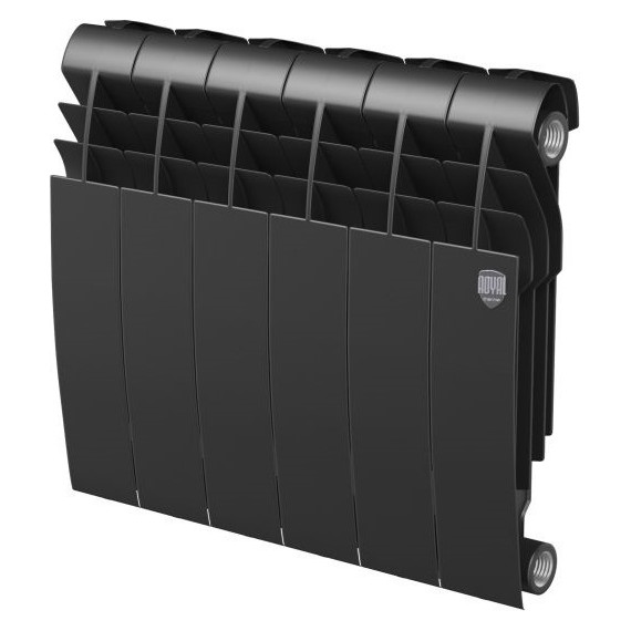 Радиатор Royal Thermo Biliner 350 Noire Sable 480х430 мм (6 секций) фото 