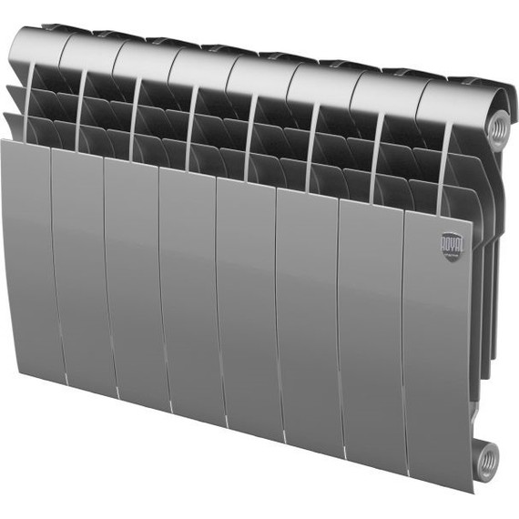 Радиатор Royal Thermo Biliner 350 Silver Satin 640х430 мм (8 секций) фото 