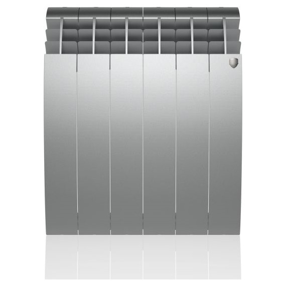 Радиатор Royal Thermo BiLiner 500 Silver Satin 480х570 мм (6 секций) фото 2