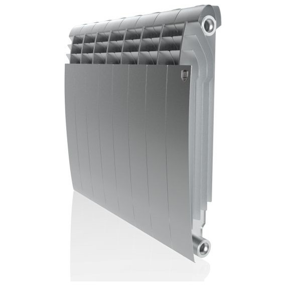 Радиатор Royal Thermo BiLiner 500 Silver Satin 640х570 мм (8 секций) фото 