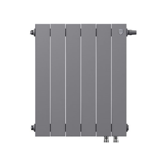 Радиатор Royal Thermo Piano Forte 500 VD Silver Satin 480х590 мм (6 секций) фото 2