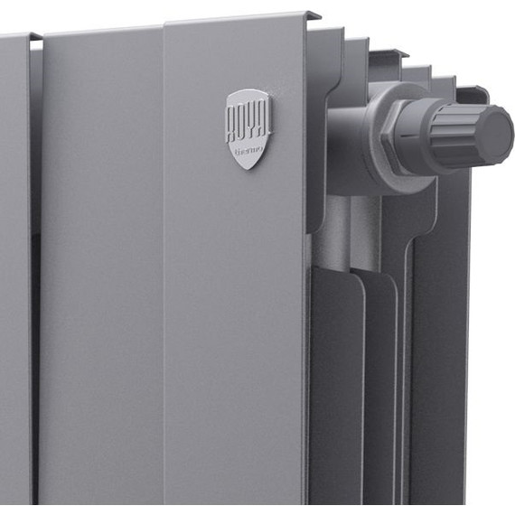 Радиатор Royal Thermo Piano Forte 500 VD Silver Satin 480х590 мм (6 секций) фото 3