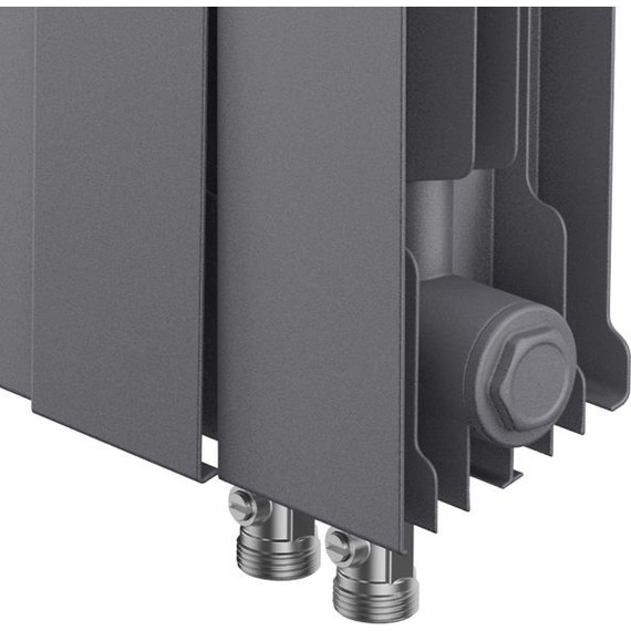 Радиатор Royal Thermo Piano Forte 500 VD Silver Satin 480х590 мм (6 секций) фото 4