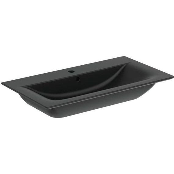 Раковина подвесная Ideal Standard Connect Air 84 см E0279V3, черный матовый - 2 Раковина подвесная Ideal Standard Connect Air 84 см E0279V3, черный матовый фото 2