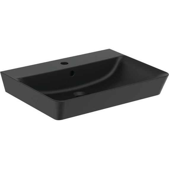 Раковина подвесная Ideal Standard Connect Air 60 см E0298V3, черный матовый фото 