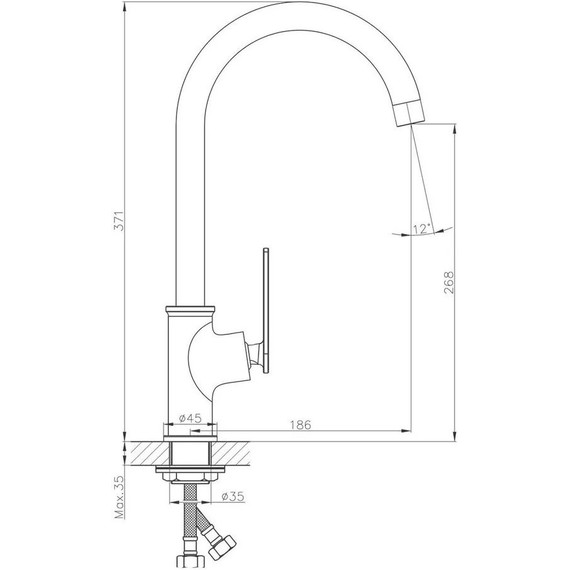 Смеситель для кухни Haiba HB70589 фото 2