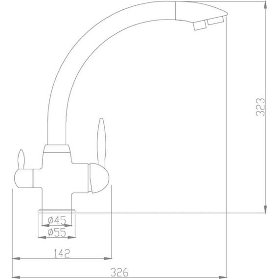 Смеситель для кухни Haiba HB76845 фото 2