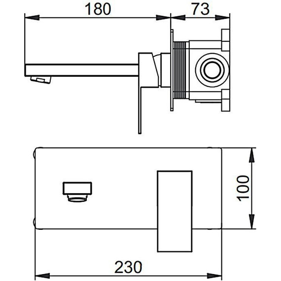 Смеситель для раковины настенный Gerhans K11525 фото 3