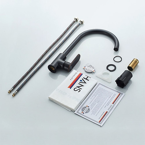 Смеситель для кухни Gerhans K14022T, черная бронза, Цвет производителя: бронза - 7 Смеситель для кухни Gerhans K14022T, черная бронза, Цвет производителя: бронза фото 7