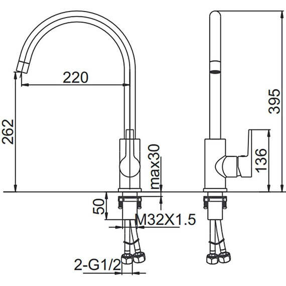 Смеситель для кухни Gerhans K14084A, сатин фото 13